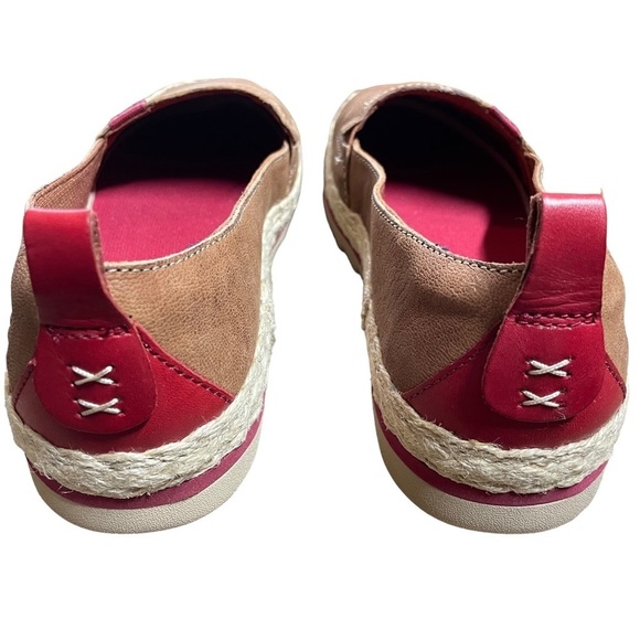 Timberland Barcelona Bay Leather Slip On Espadrille Loafers NEW Size 6.5 Rust - Picture 4 of 9